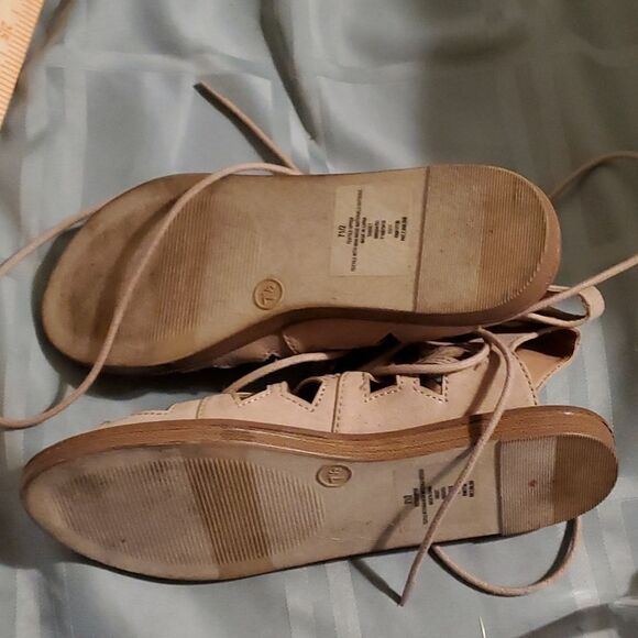 MOSSIMO WOMAN SANDAL GLADIATOR BEIGE SHOES 7 1/2 - Picture 4 of 6